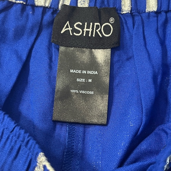 Ashro Royal Blue Pants w/ shimmery Silver Accents - Picture 10 of 12